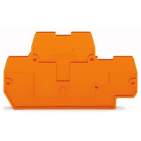Wago Corporation END AND INTERMEDIATE PLATE, 2 MM / 0.079 IN THICK, ORANGE 870519